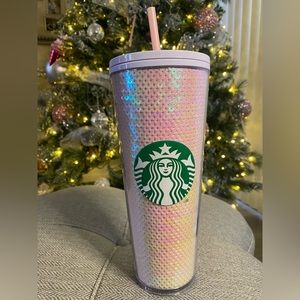 Starbucks iridescent pink hue tumbler. NWT.